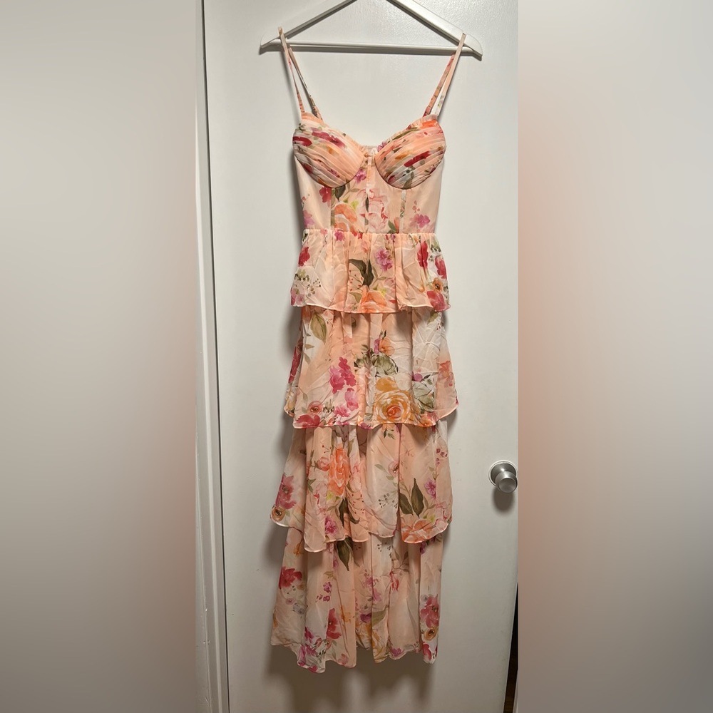 Azazie Pink Sundress Maxi